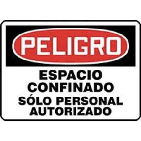 Accuform OSHA DANGER Safety Sign CONFINED SHMCSP141VS SHMCSP141VS